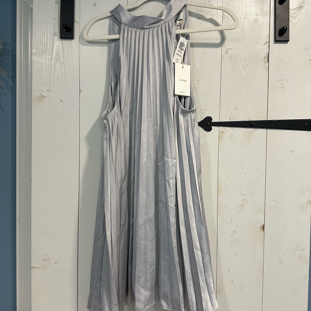 Aritzia Pleated Sleeveless Dress